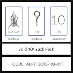 GRIPPLE UL Approved Angel Y-Toggle Hanger, Sold 10/Zack Pack, Made in USA (AL1-YTG300-HG-10FT)