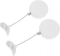 Uonlytech 2pcs Telescopic Theft Cable Lock High Strength Steel Wire for Electronics and Construction Sites Durable Safety Retractable Security Cable with Remote Control Features