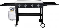 Outdoor Luggage Gas Barbecue Stove With Baking Tray Burner Propane Fuel Iron Plate