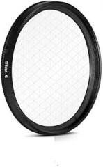 58mm Star Lens Filter, Variable Cross Screen Starburst Camera Ultra Slim Optical Glas Camera Lens Filter for Night Scenery Glassworks 6 Points