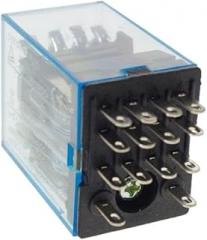 Electronic Parts 1PCS LED MY4 General Purpose Relay 4pdt,14pins Relais AC 12V 24V 36V 48V 110V 220V 380V MY4NJ Relay Switch (Size : AC 110V)