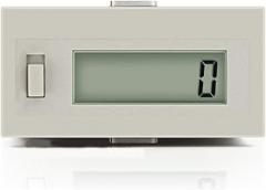 Digital Electrical Counter with 6 Digit LCD Display, No Voltage Input Required, Count Locking Feature, High Counting Speed 10 Times/Second, Panel Mount 48x24mm, Electronic Timer for Ind