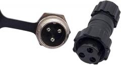 Back Nut 3P | 1Pcs C0innector Gx16 Waterproof Docking Back Nut Male & Female Plug and Socket 2Pin3Pin5Pin6Pin7Pin8Pin9Pin10Pin M16 New 2026 High for Reliable Electronic Component, Precision