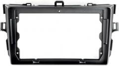 YuYue Electronic 9 Inch Car Fascia Trim Kit for Toyota Corolla/Altis 2009-2013 /Altis Feilder2008-2010 Double Din DVD Frame Fascias Audio Fitting Adaptor Panel in-Dash（Grey）