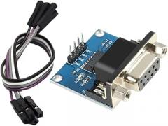 MAX3232 RS232 to Serial Port Converter Module DB9 Connector MAX232 with 4 Pcs Line New 2025 for Arrival High Reliable Electronic Component, Precision, Stable Performance