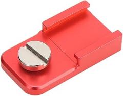 Camera Cold Shoe Mount Aluminum Alloy Cold Shoe Mount Adapter with 1 4in Screw for Microphones Fill Lights Surface and CNC Anodizing Weight Made Aluminum Alloy is