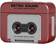 Miniature Retro Cassette Recorder Keychain with Recording Capability for Portable Classic Tape Playback and Unique Collectible