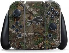 Skinit Decal Gaming Skin Compatible with Nintendo Switch Joy Con Controller - Officially Licensed NFL Buffalo Bills Realtree Xtra Green Camo Design