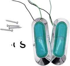 2Pcs 4LED Waterproof Side Mark Lamp Clearance Indicator Light Car Truck Trailer Lorry 12V24V Light Signal Lamp New 2026 High For Reliable Electronic Component, Precision, Stable Performance