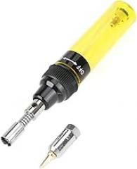 Cordless Butane Iron - Mini Torch Pen, Gas Blowtorch for Welding & Soldering Electronic Products (Yellow)