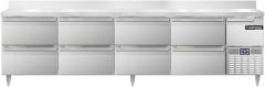 Continental Refrigerator DLRA118-SS-BS-D Designer Line Refrigerated Base Worktop Unit, 118
