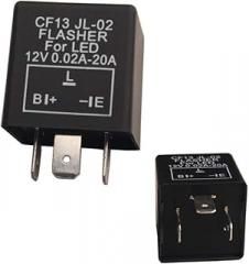 1 pc CF-13 EP34 3 Pin Electronic LED Flasher Relay 12V 0.02A-20A Fix for LED Turn Signal Light Bulbs Hyper Blink Flash