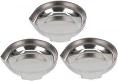 3pcs Electronic Scale Trays Powder Weighing Pan Digital Jewelry Scale Stackable Weighing Dish