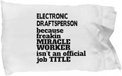 Amorfos Electronic Draftsperson Gifts - Great Pillowcase, Unique Electronic Draftsperson Creative and Soft Pillow Case, for Him Her Women Men Male