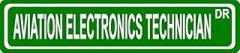 Aviation Electronics Technician USN Navy Rating Green Aluminum Street Sign 4