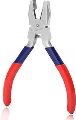 Mini Linemans Pliers With Serrated Jaw Electrical Pliers Side Cutter For Arts Hobby Craft Mechanical Work Small Electronics