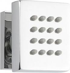 Brass Shower Body Massage Jets Black Body Shower Spray Jets Bath SPA Massage Body Jet Water Saving Brushed Chrome Plated(Nickel)