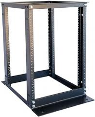RAISING ELECTRONICS 15U 4-Post Open Frame Server Rack IT Network Relay IT Racks 600MM Deep