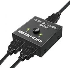 HDMI Splitter, GANA HDMI Switch Bidirectional 2 Input to 1 Output or 1 in to 2 Out, Supports 4K/3D/1080/HDCP Passthrough-HDMI Switcher for HDTV/Blu-Ray Player/DVD/DVR/Xbox etc.