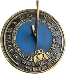 Brass Sundial Grow Old with Me Garden Sundial