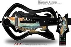 Classic Fuzz Decal Style Skin - fits Warriors Of Rock Guitar Hero Guitar (GUITAR NOT INCLUDED)