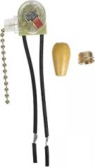 Cabilock 3pcs Pull Chain Switch Replacement for Ceiling Fans and Wall Lamps Easy Installation Light Control Sturdy Construction Golden Finish for Home Lighting