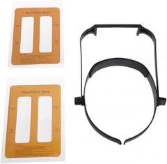 Upgraded Headband Magnifier 80mm/3.15in Glass 1.6X 2.0X 2.5X 3.5X Portable for Head Wearing Glass