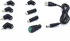 Practical 10 Port USB Charging Cable Set Suitable for Various Electronics Multiple Plug Size Stable Power Output Cord
