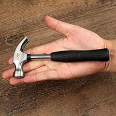 Round head plastic handle Magnetic claw hammer For woodworking and Electronic tool, mini hammer rubber hammer tool