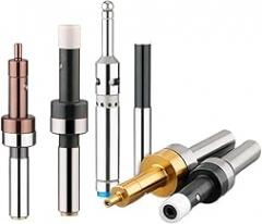 Non-Magnetic Centering Rod 1pc Photoelectric Edge Finder Centering Rod Machining Center Ceramic Electronic LED Buzzer(A Ti-Coating Finder)