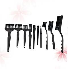 10pieces Anti-Static Brush Set Portable Nylon Cleaning Tool for Computers Keyboards Electronics and Reach Areas Lightweight Safe and Dust Removal