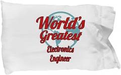 Amorfos Electronics Engineer Gifts - Pillowcase for Retired Or Graduating Electronics Engineer - Creative and Soft Pillow Case for Electronics Engineer - Appreciation Gift