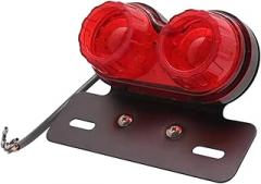 Motorcycle Dual Tail Brake Light Stop Warning Lamp Moto Modified License Plate Holder Turn Signals Motorcycle Accessories New 2026 High For Reliable Electronic Component