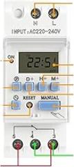 1pcs Rail Electronic Weekly 7 Days Programmable Digital Timer Switch Relay Control AC 220V 230V 110V 12V 24V 48V THC 15A 30A(1NO1NC 12V AC)(1NO 220V AC)(1NO1NC 12V AC DC)
