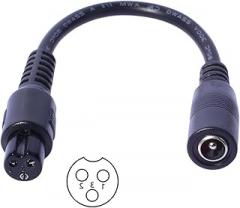 Travel 5.5x2.1mm Female Adapter Cable Converter Cord 22AWG Multiple Plug Output Optional for Electronics XLR Adapter