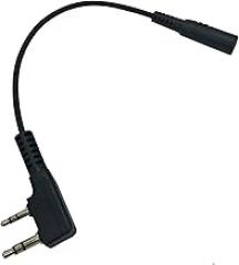 Walkie Talkie Adapter, K1 Male to 3.5mm Female, for Baofeng Retevis uv5r K1 Plug Radios to Cellphone