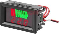 Car Battreriy Charge Level Indicator 12V 24V 36V 48V 60V 72V-Thitium Battreriy Capacity Trackier Metier Test Display LED Tester VoltTrackier Metier New 2026 High for Reliable Electronic Component