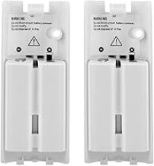 Wii Batteries Pack Rechargeable for Wii Controller, 2 Pack Rechargeable Batteries for Wii U and Replaceable for WiiU Remote Controller White