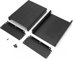 GPS Aluminum Extruder Case Matte Black Industrial Grade Shell for Electronic Enclosure 45x122x160mm Split Type DIY Project