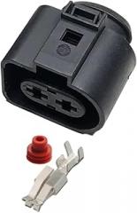 DJ70228-6.3 Sedan Wiring Harness High Current Plug 2p3p Fuel Injector Connector Electronic Fan Waterproof Socket Sheath(2p Female,1sets)