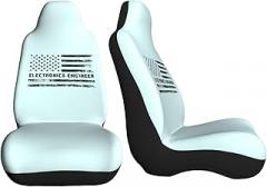 Electronics Engineer American Flag Car Seat Covers Front Seat Covers Protector Car Interior Decor Set of 2 Fit Most Car Seat Covers for Car SUV Truck Sedan