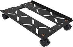 Computer Tower Stand PC Stand Holder Sturdy Stable Accessory PC Cart with 4 Caster Wheels for Home Office Gaming Rooms, Adjustable