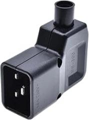 Black 16A CE Copper IEC320 C19 C20 UPS PDU Wired Power Outlet Assemble Install C0innector Elbow 90° AC Electric Panel Receptacle New 2026 High for Reliable Electronic Component