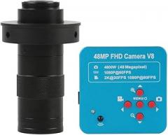 Microscope 1080P 48MP 55MP USB Industrial Electronic Digital Trinocular Microscope Camera(D 130x Lens)