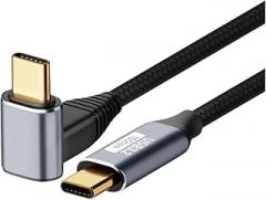 USpB3.1 Gen2 Full-Featured HD Output 100W Three-Dimensional Elbow Screen Projection Type-C to Type-C Male to Female Cable New 2026 High for Reliable Electronic Component