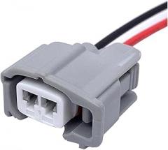 2-pin Automatic Internal Thread External Thread Electronic Connector Harness Compatible With 6189-0611 90980-11875(Color:2P Female,Size:1 Pc)