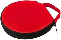 CD DVD Disc Storage Bag Cases Sleeve Wallet Holder Album Carry Car Organiser, 20 CD Capacity, Scratch Resistant Material, Lightweight and Portable Design (Red)