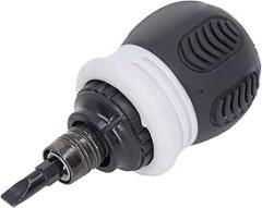 Ratchet, Magnetic Cross Slotted 2 in 1 Chrome Steel, Non Slip Handle, 3 Way Ratchet Adjustment, with Hex Reinforcement, for Automotive Home Electronics Repair (Grey)