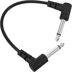 Alipis 15cm Electric Guitar Patch Cable Right Angle Audio Cable for Guitar Pedal Power, Instrument Cord Compatible with Bass, Keyboard, and Amplifier Use
