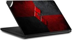 Printed Vinyl Top Only Skin Sticker Decal for Dell Vostro 14-(3468) - Harley quinns red Diamonds Logo